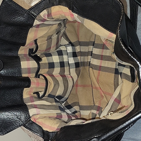 BURBERRY Belted housecheck Leather 2 way bag - Picture 7 of 17